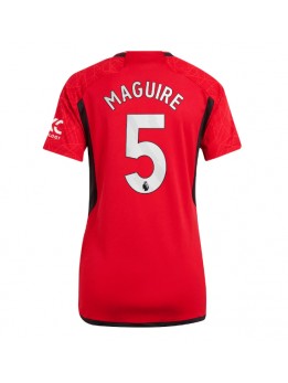 Manchester United Harry Maguire #5 Replika Hemmakläder Dam 2023-24 Kortärmad
